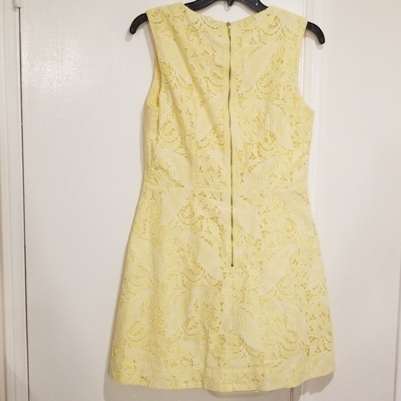 💕H&M💕 Yellow Lace Shift Mini Dress - Picture 5 of 8